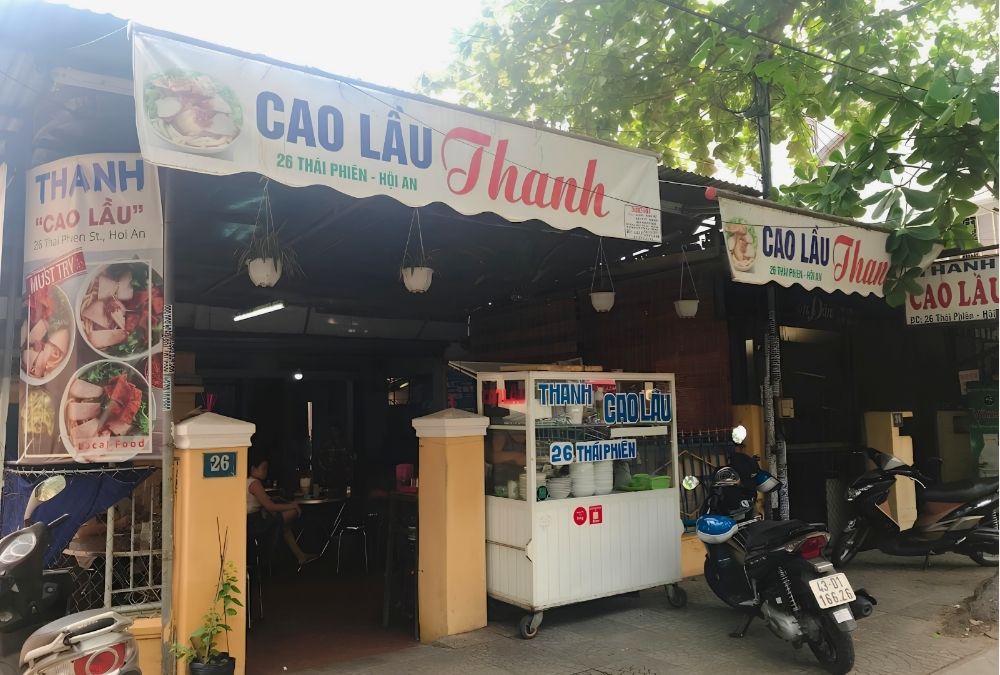 Quan Cao Lau Thanh restaurant on Thai Phien Street in Hoi An (Source: Google Maps)
