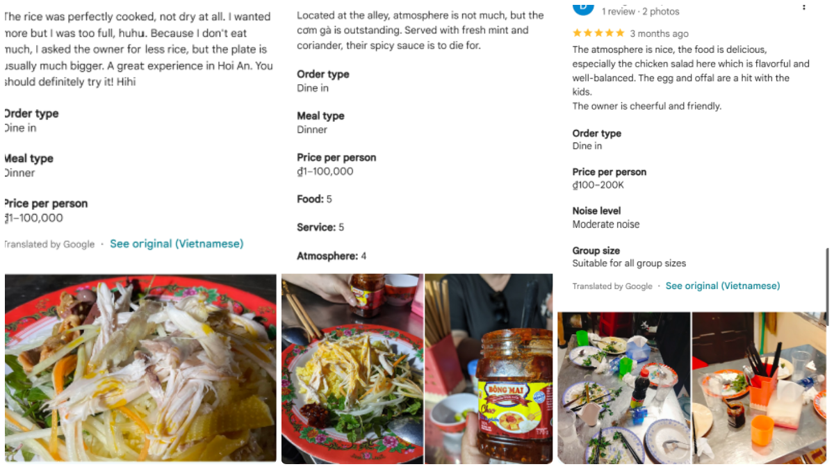 Customer reviews of Com Ga Huong - Kiet Sica on Google Maps