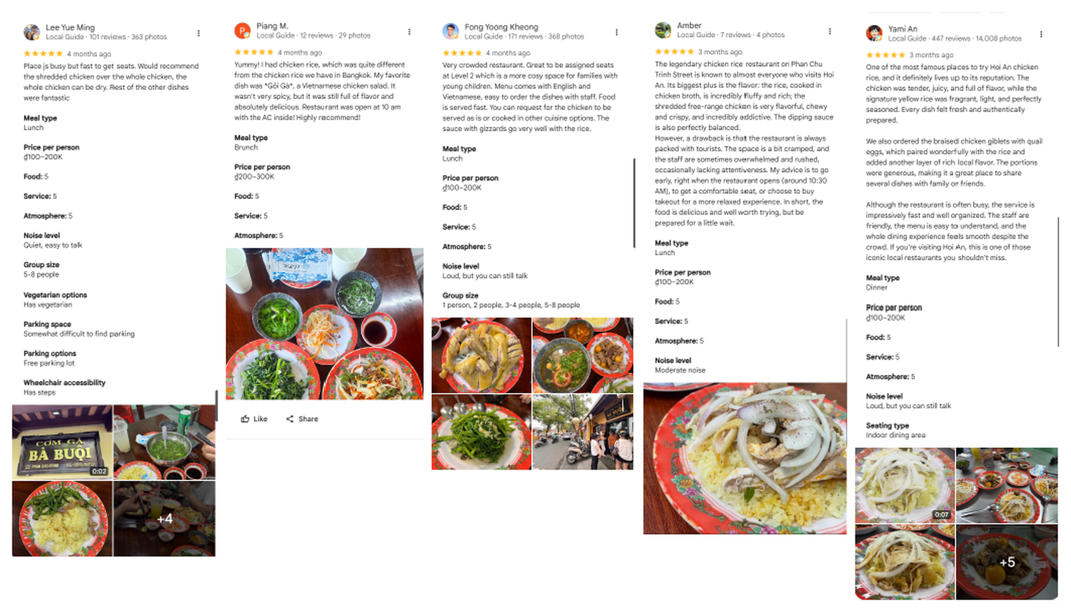Customer reviews of Com Ga Ba Buoi on Google Maps