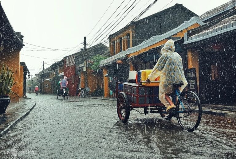 Rainy day in Hoi An Ancient Town
