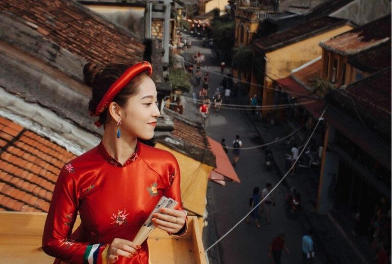 Rooftop view from Faifo Cafe on Tran Phu Street, Hoi An