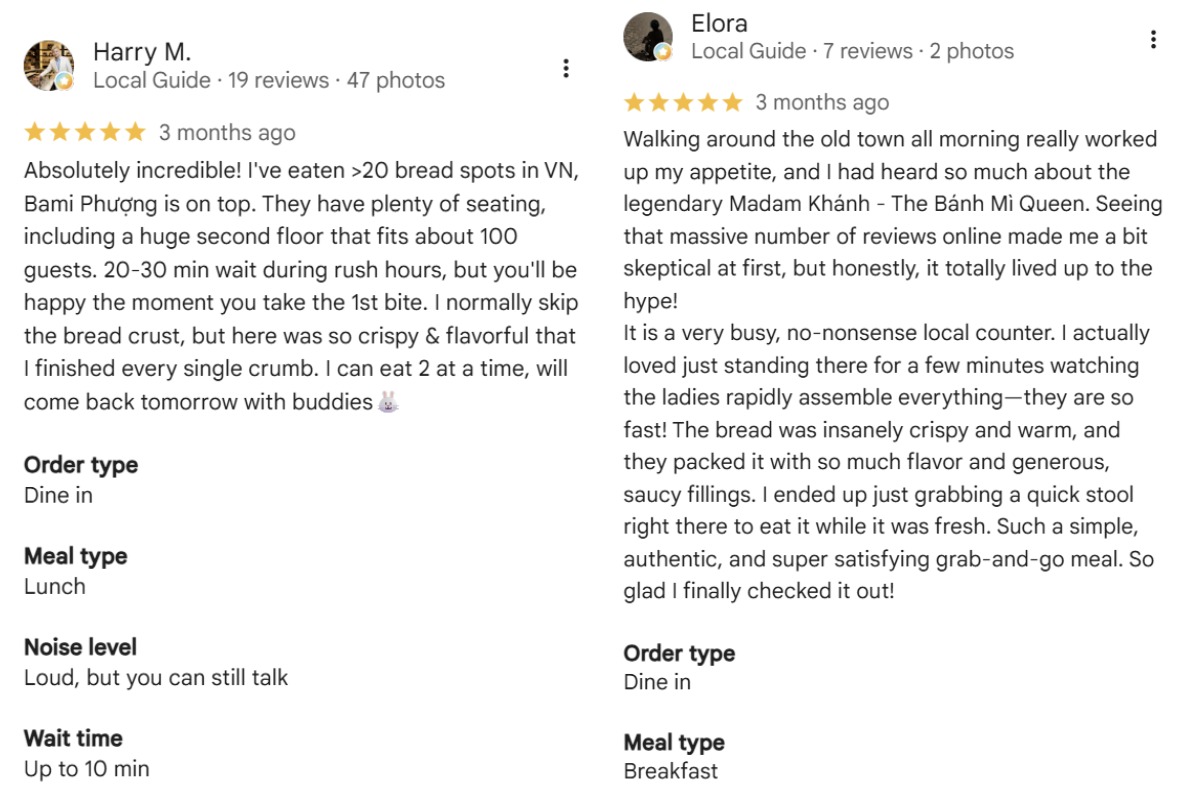 Review banh mi Vietnam